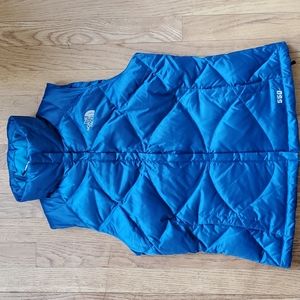 North Face down teal 550 vest S